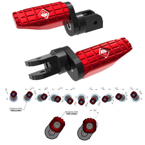 Ducabike ducati pedane - ducati, pilota