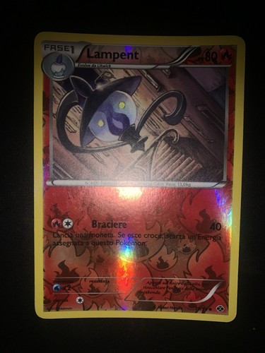 Carta pokemon lampent - carta,