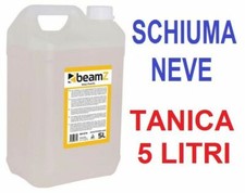 TANICA 5 LT. LIQUIDO UNIVERSALE MACCHINA NEVE SCHIUMA PARTY SNOW BEAMZ serie PRO