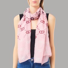 Liu Jo stola con logo 70x180 sciarpa color lilla degrade 2F5080T0300