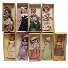 Lotto 10 bambole da collezione