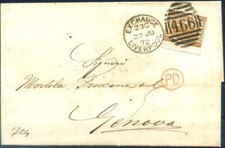 Regina Vittoria. 6 p. da Liverpool a Genova 1872.