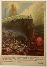 BOCCASILE L’ASTRO ORMAI SPENTO DI LENIN CARTOLINA VIAGGIATA IN POSTA DA CAMPO