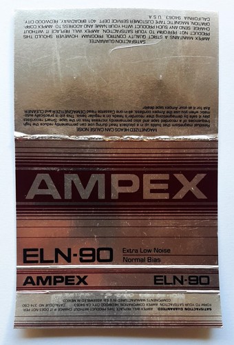 Inlay ampex eln copertina - inlay,