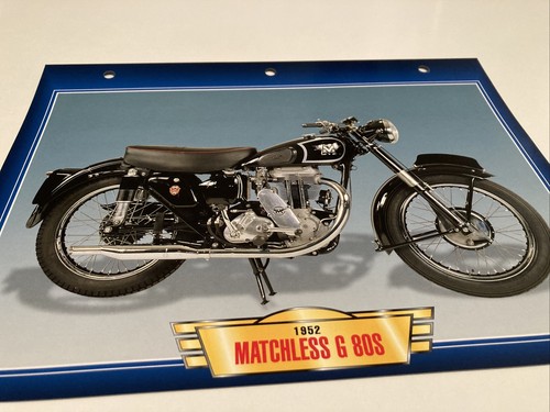 Matchless 500 g80s 1952 fiche - 500,