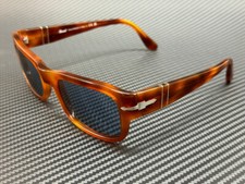 Occhiali da sole uomo PERSOL PO3326S 96 56 Terra di Siena blu 54 mm