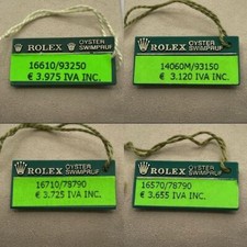 Rolex Submariner Datejust Gmt Yacht Master Oyster cartellino prezzo price tag