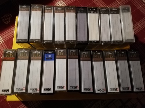 Lotto vhs tdk usate - lotto, vhs-c