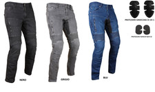 Jeans pantaloni moto con