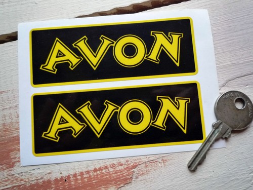 Adesivi avon nero giallo - e,