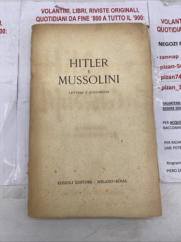 Hitler mussolini lettere e - mussolini,