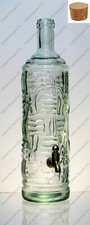 Bottiglia ANICE 1 LITRO in vetro con TAPPO e RUBINETTO ORO FUNZIONANTE