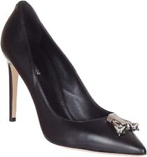 DSQUARED2 Scarpe con tacco a pompa a punta da donna in pelle nera 'Pierce Me' - 10...