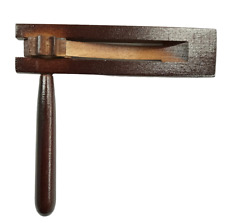 Raganella in Legno Scuro Strumento Musicale 13 x 15 cm Regalo Musicale Croson