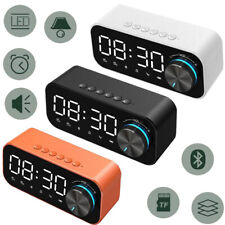 SVEGLIA OROLOGIO CON DISPLAY LED RADIOSVEGLIA CASSA BLUETOOTH SLOT SD