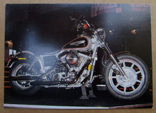 Cartolina Postale "HARLEY DAVIDSON - DYNA GLIDE CUSTOM" - Vintage - Rarità