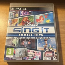 GIOCO VIDEOGIOCO PS3 PLAYSTATION 3 DISNEY SING IT FAMILY HITS COMPLETO ITALIANO