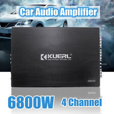 Amplificatore di Potenza 6800W Auto 4 Canali Stereo Audio Super Bass Subwoofer Amp 12V