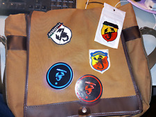 lotto gadgets accessori ABARTH borsa vintage patch stoffa stemma pins portabicch