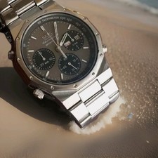 Seiko 7A38-7020 quartz chronograph Sports 100 SQ "Royal Oak".