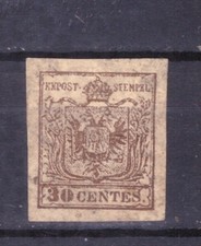 FRANCOBOLLI Antichi Stati  Lombardo Veneto 1850 30 c. FXD7