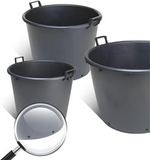 Mastello in Plastica Nero Con