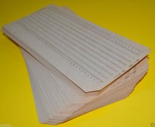 50 pezzi SCHEDE PERFORATE
