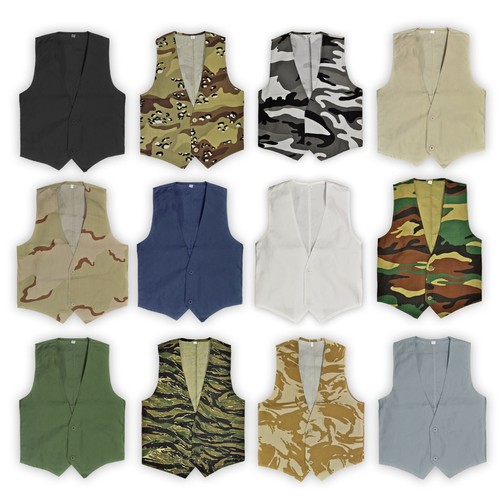 Army vest military style - military,