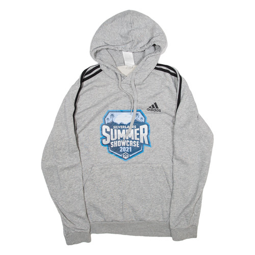 Felpa grigia adidas uomo m - grigia,