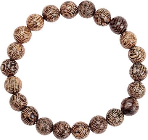 Bracciale legno perle 8mm - perle,