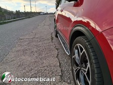 per KIA SPORTAGE QL 2018-2021 PEDANE LATERALI ACCIAIO INOX PVC 3D ANTISCIVOLO