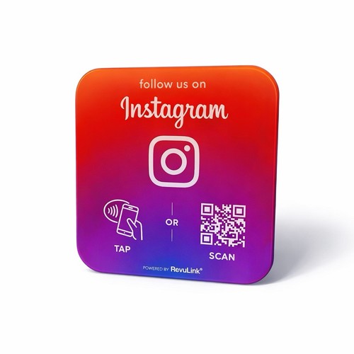 Instagram nfc code plate - qr,