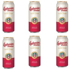 6x Budweiser Budvar Original 500ml Lattina  Birra Lager Ceca