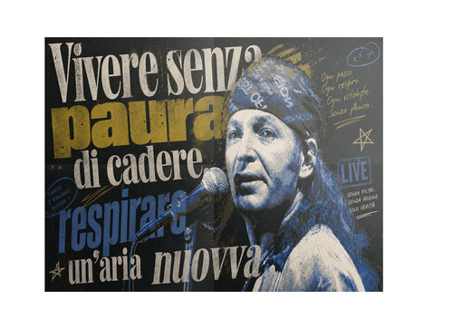 Vasco rossi poster 70x100 - vasco, idea