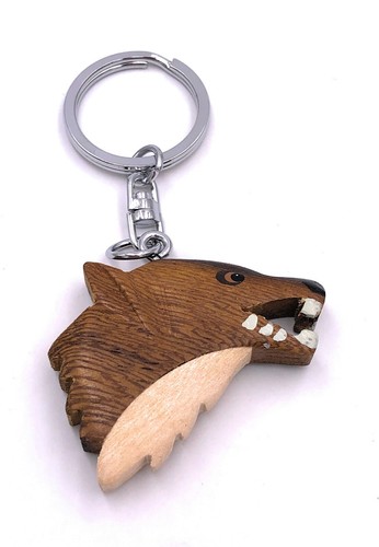 Portachiavi legno fatti a - in,