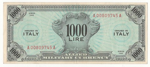 1000 lire serie - am,