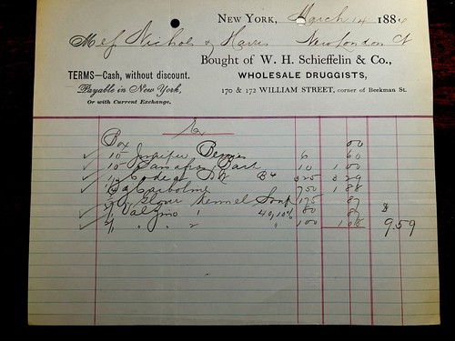 1884 h schieffelin - 💊, w.h.