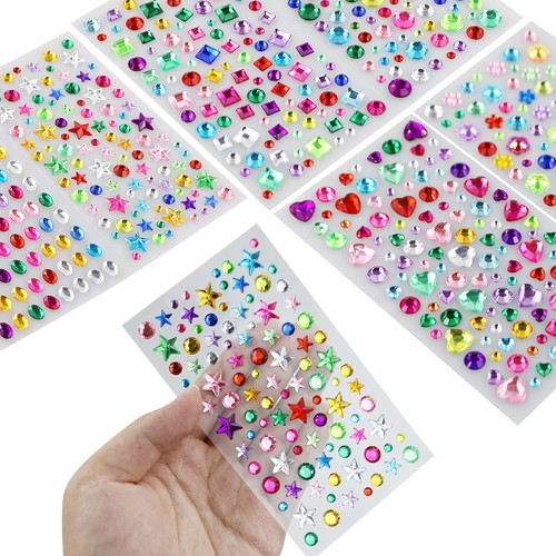Fogli adesivi gemme strass - fogli,