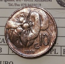 10 CENTESIMI 1919 PERIZIATA