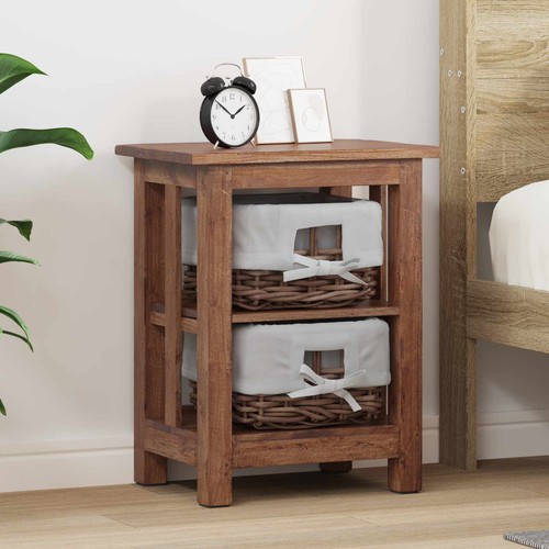 Tavolo laterale marrone legno - tavolo,