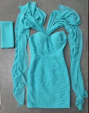 Abito elegante da cerimonia con stola, Corizzi Paris, Taglia 38.Nuovissimo