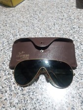 Ray Ban "Leathers" Aviator Sunglasses Baush & Lomb Vintage1980 Lenti Rovinate