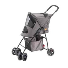 Passeggino Globetrotter Ferplast Per Piccoli Animali Fino a 9Kg Grigio 80x42h95