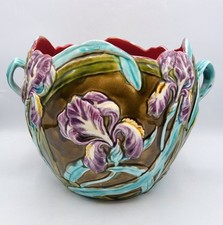 Grand cache-pot en barbotine