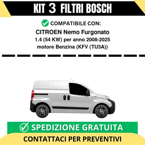 Kit filtri bosch citroen - kit, 3
