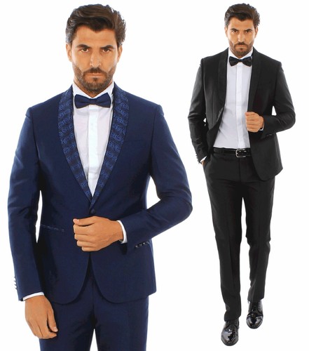Abito uomo smoking damascato - smoking,