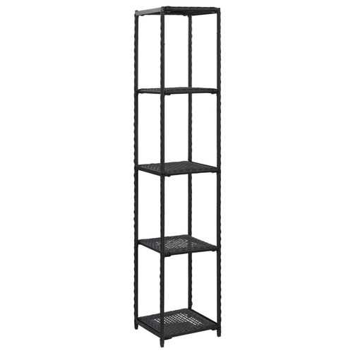 Scaffale nero polyrattan - in,