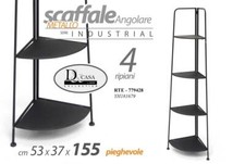 ANGOLIERA ENTRATINA 4 RIPIANI SCAFFALE LIBRERIA INGRESSO METALLO 155*53*37 cm