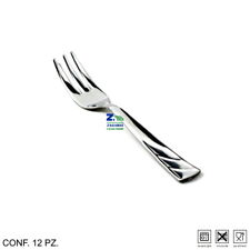 12 FORCHETTINA DOLCE ARIES ACCIAIO INOX FINITURA LUCIDA A SPECCHIO SPESSORE 2m