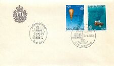 San Marino, FDC - Europa (Auguste Piccard, aerostato, batiscafo), 20/04/1983